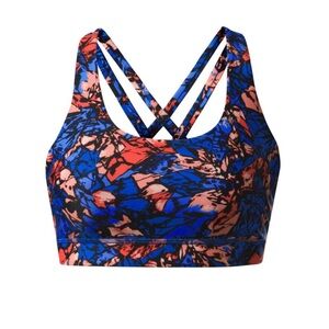 Lululemon ENERGY Bra H2O Mini Paint Storm Harbor Blue Size 6
